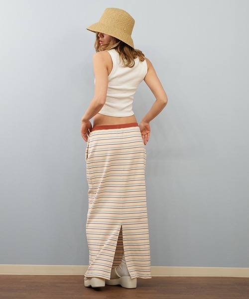 BILLABONG(ビラボン)の「BILLABONG/ビラボン リブロングスカート BF01C-602(スカート・レディース・マルチ/ライトグレー・M/L)」の14枚目の写真