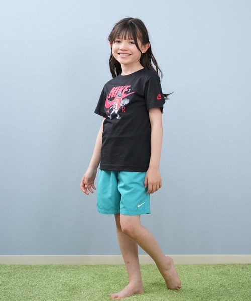 NIKE（ナイキ）の「NIKE/ナイキ NIKE AIR BOXY キッズ Tシャツ 86M841（Tシャツ/カットソー・キッズ・ブラック/ヘザーグレー・4:105cm/5:110cm/6:115cm/7:120cm）」の11枚目の写真