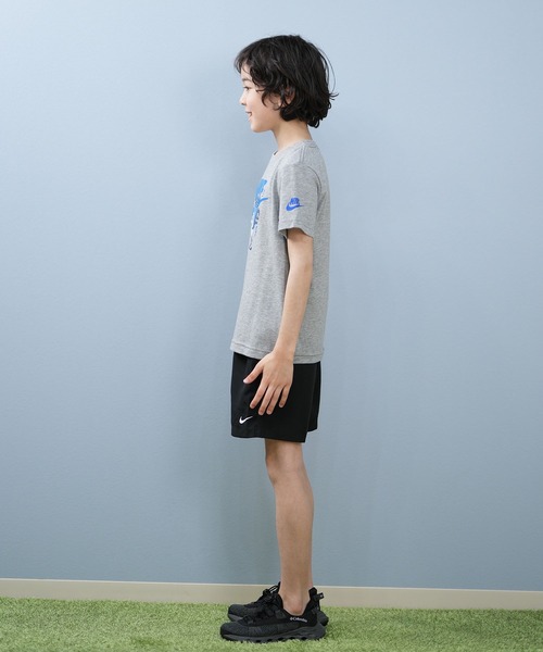 NIKE（ナイキ）の「NIKE/ナイキ NIKE AIR BOXY キッズ Tシャツ 86M841（Tシャツ/カットソー・キッズ・ブラック/ヘザーグレー・4:105cm/5:110cm/6:115cm/7:120cm）」の4枚目の写真