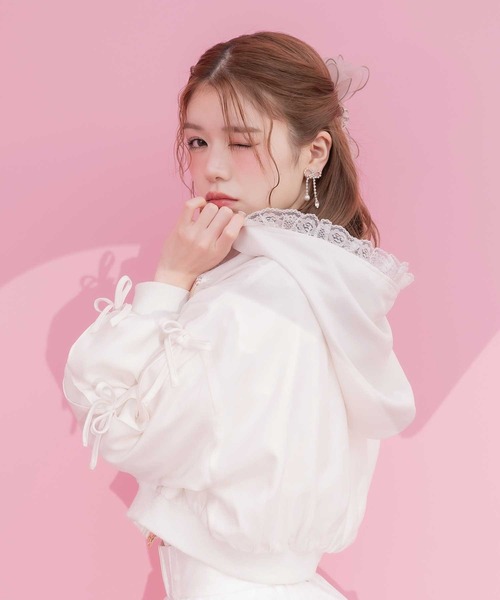 新品タグ付き　ROJITA フーディーブルゾン 量産　クチュールバイロジータ セール】フーディーブルゾン（ブルゾン）｜couture BY ROJITA