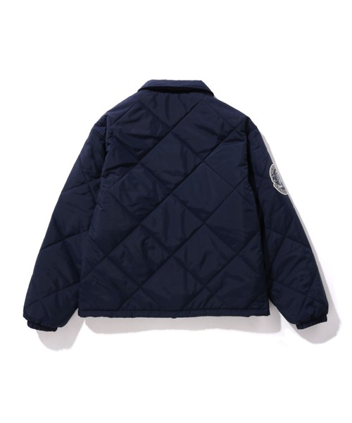 金刺繍✨Lサイズ✨アベイシングエイプ コットン コーチジャケット ロゴ刻印 濃紺 セール】BAPE PATCH COACH JACKET(ブルゾン)|A BATHING APE