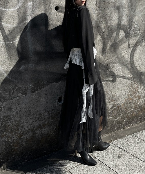 LVEU.（ラブユ.）の「【LVEU.】レースデザインカップ付きキャミソール / トップス キャミソール キャミ レース ブラトップ カップ付き インナー レイヤード ブラック ホワイト（キャミソール・レディース・ホワイト/ブラック・FREE）」の7枚目の写真