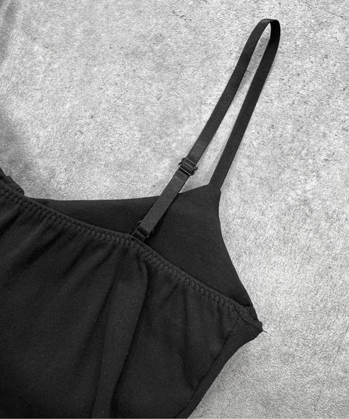 LVEU.（ラブユ.）の「【LVEU.】レースデザインカップ付きキャミソール / トップス キャミソール キャミ レース ブラトップ カップ付き インナー レイヤード ブラック ホワイト（キャミソール・レディース・ホワイト/ブラック・FREE）」の21枚目の写真