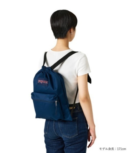 JANSPORT(ジャンスポーツ)の「JanSport/ジャンスポーツ ナップサック DRAW SACK ドローサック NAVY JS0A83LQ003(バックパック/リュック・メンズ・ネイビー・FREE)」の10枚目の写真