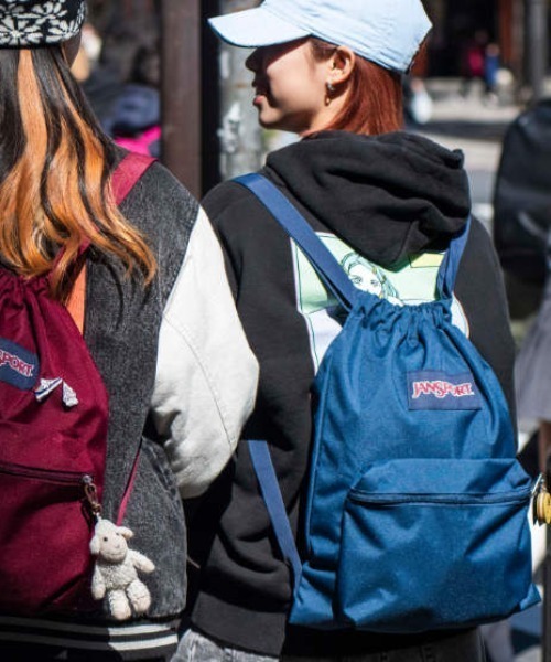 JANSPORT(ジャンスポーツ)の「JanSport/ジャンスポーツ ナップサック DRAW SACK ドローサック NAVY JS0A83LQ003(バックパック/リュック・メンズ・ネイビー・FREE)」の4枚目の写真