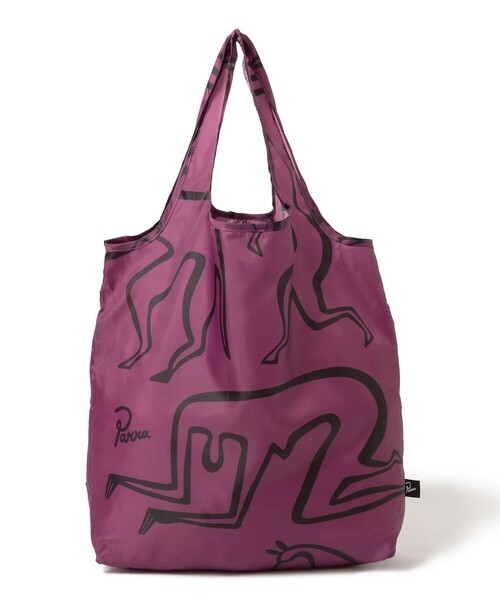 By Parra(バイパラ)の「by Parra / Yoga walks bag(トートバッグ・メンズ・パープル・ONE SIZE)」の1枚目の写真