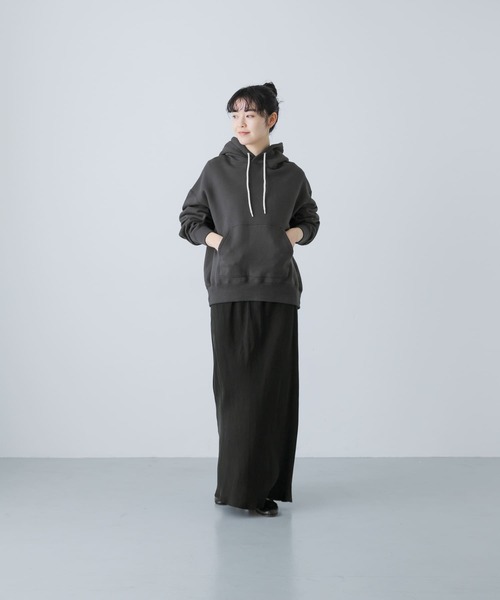 美品✨️かぐれ　カグレ　コットンリネンフードパーカー　シャツ かぐれ（カグレ）の「コットンリネンパーカー（Tシャツ