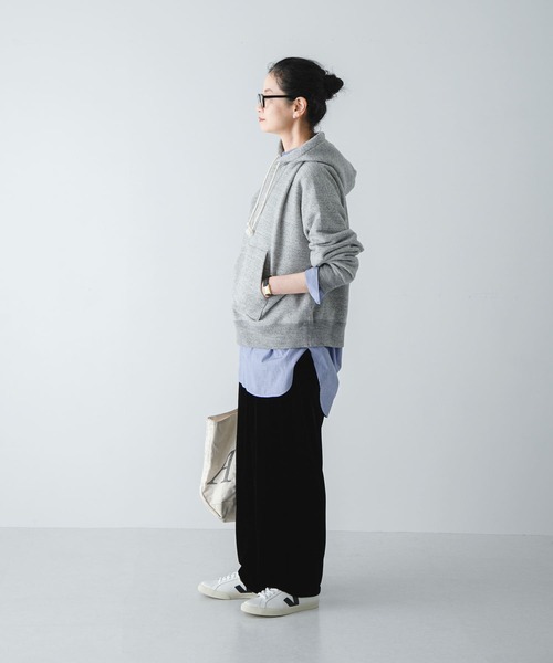 かぐれ(カグレ)の「スウェットフーディープルオーバー(パーカー・レディース・チャコールグレー/グレー・FREE)」の15枚目の写真