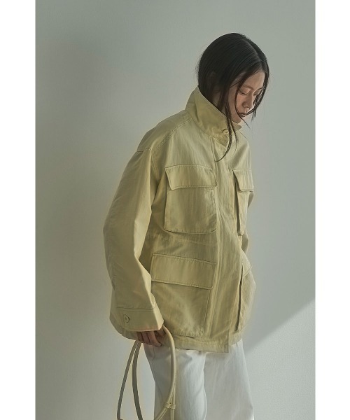 marjour（マージュール）の「M-65 FIELD JACKET（ミリタリージャケット・レディース・オフホワイト/イエロー系・M）」の2枚目の写真