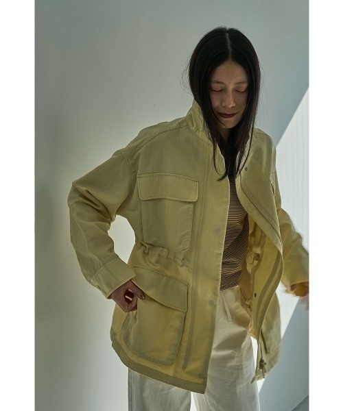 marjour（マージュール）の「M-65 FIELD JACKET（ミリタリージャケット・レディース・オフホワイト/イエロー系・M）」の9枚目の写真