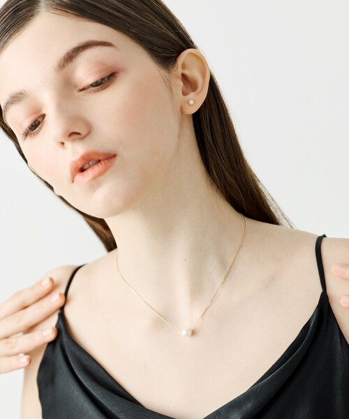 レイヤー] K10YG パール ネックレス（ネックレス）｜ete（エテ）の