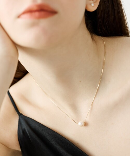 レイヤー] K10YG パール ネックレス（ネックレス）｜ete（エテ）の