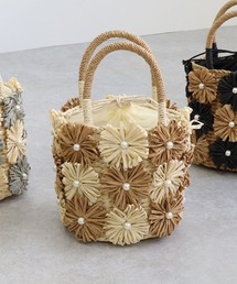 MIAN  | 花モチーフトートバッグ(かごバッグ)