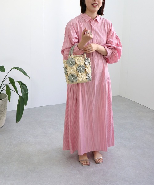 MIAN (ミアン)の「花モチーフトートバッグ(かごバッグ・レディース・ベージュ/ミント/ブラック・FREE)」の16枚目の写真