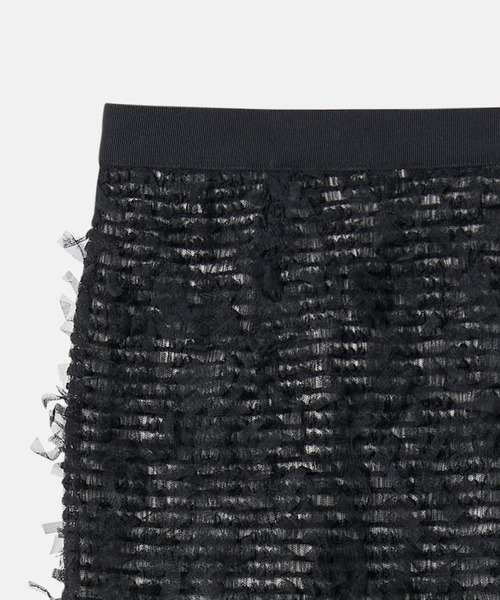 スカート LE CIEL BLEU Tape Yarn Shirring Skirt セール】テープヤーンシャーリングスカート / Tape Yarn