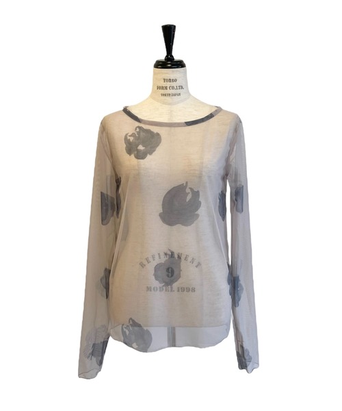 セール】rose pattern tulle tops（Tシャツ/カットソー）｜HONEY