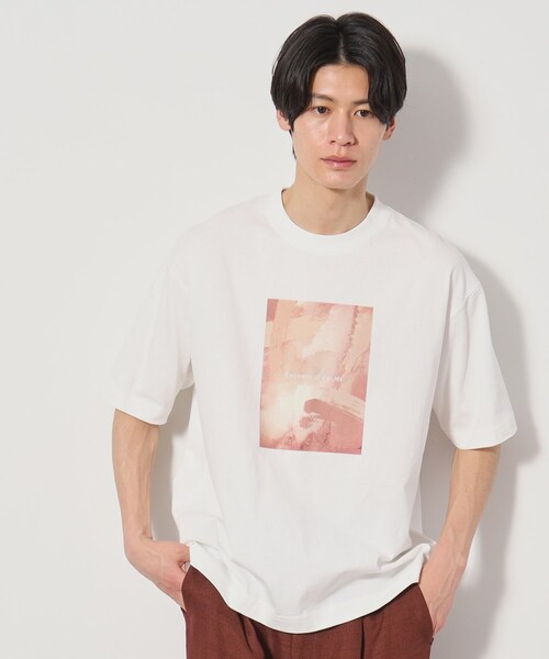 THE SHOP TK （ザ ショップ ティーケー ）の「【Begin6月号掲載】オーガニックコットンプリント半袖Tシャツ（Tシャツ/カットソー・メンズ・チャコール/ホワイト系8/グリーン系5/ダークブラウン/オフホワイト/ホワイト系3・02/03/04）」の9枚目の写真