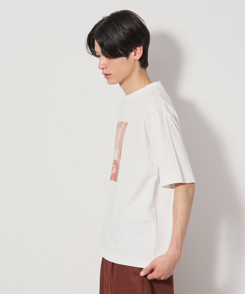 THE SHOP TK （ザ ショップ ティーケー ）の「【Begin6月号掲載】オーガニックコットンプリント半袖Tシャツ（Tシャツ/カットソー・メンズ・チャコール/ホワイト系8/グリーン系5/ダークブラウン/オフホワイト/ホワイト系3・02/03/04）」の10枚目の写真