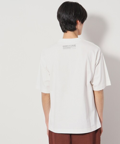 THE SHOP TK （ザ ショップ ティーケー ）の「【Begin6月号掲載】オーガニックコットンプリント半袖Tシャツ（Tシャツ/カットソー・メンズ・チャコール/ホワイト系8/グリーン系5/ダークブラウン/オフホワイト/ホワイト系3・02/03/04）」の11枚目の写真