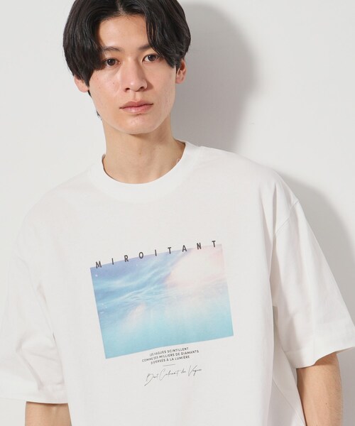 THE SHOP TK （ザ ショップ ティーケー ）の「【Begin6月号掲載】オーガニックコットンプリント半袖Tシャツ（Tシャツ/カットソー・メンズ・チャコール/ホワイト系8/グリーン系5/ダークブラウン/オフホワイト/ホワイト系3・02/03/04）」の21枚目の写真