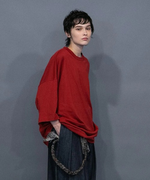 my beautiful landlet】 GIZANDY JERSEY OVERSIZE T-SHIRT（T