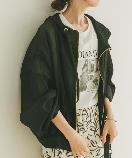 ITEMS URBANRESEARCH（アイテムズ アーバンリサーチ）の「メッシュマウンテンパーカー（マウンテンパーカー・レディース・ホワイト/ブラック・FREE）」の16枚目の写真