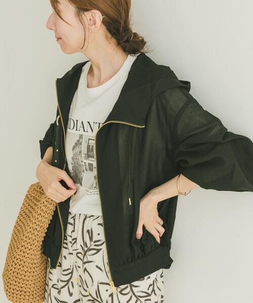 ITEMS URBANRESEARCH（アイテムズ アーバンリサーチ）の「メッシュマウンテンパーカー（マウンテンパーカー・レディース・ホワイト/ブラック・FREE）」の14枚目の写真