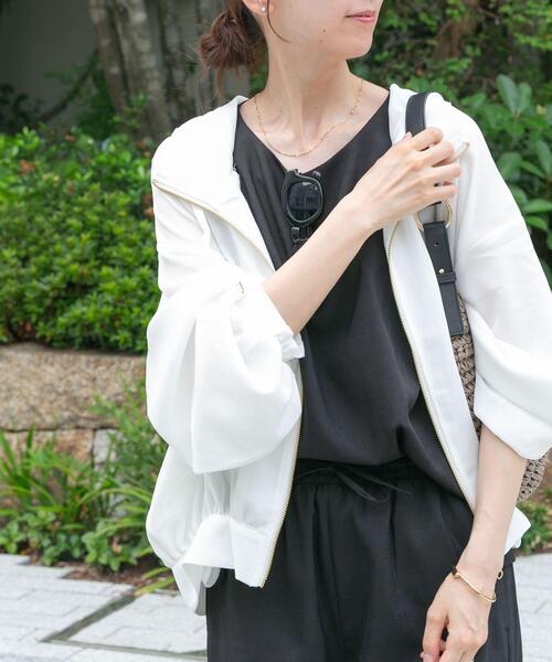 ITEMS URBANRESEARCH（アイテムズ アーバンリサーチ）の「メッシュマウンテンパーカー（マウンテンパーカー・レディース・ホワイト/ブラック・FREE）」の21枚目の写真