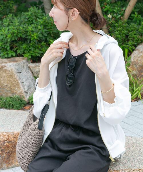 ITEMS URBANRESEARCH（アイテムズ アーバンリサーチ）の「メッシュマウンテンパーカー（マウンテンパーカー・レディース・ホワイト/ブラック・FREE）」の5枚目の写真