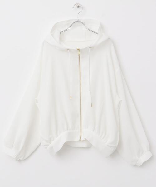 ITEMS URBANRESEARCH（アイテムズ アーバンリサーチ）の「メッシュマウンテンパーカー（マウンテンパーカー・レディース・ホワイト/ブラック・FREE）」の8枚目の写真