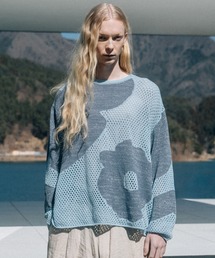 BLAYMORE | 【BLAYMORE】Butterfly Flower Glitter Knit / メッシュニット シアートップス ラメ糸 春色(ニット/セーター)