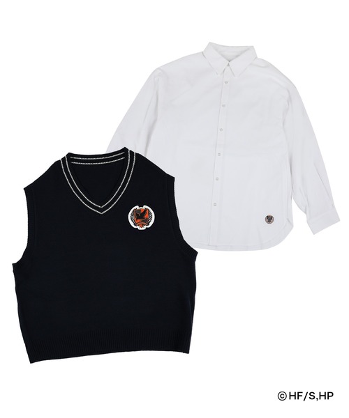 アニメ「ハイキュー!!」×ZOZOTOWN SHIRTS＆KNIT VEST SET 烏野/音駒/梟