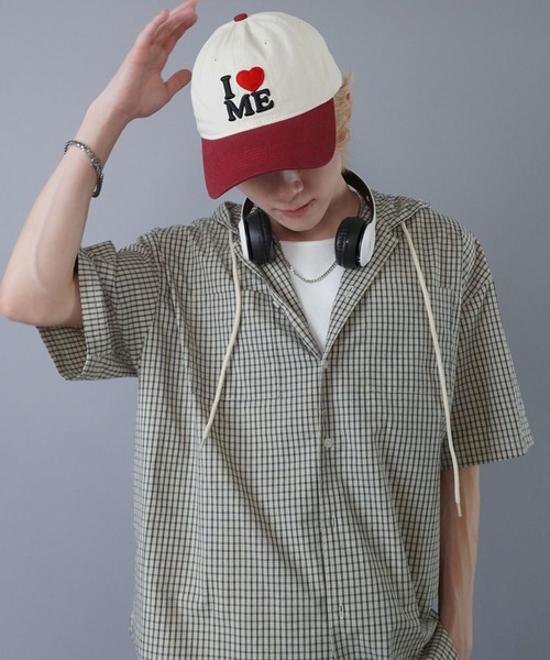 SPINNS（スピンズ）の「コットンキャップ/I LOVE ME（キャップ・メンズ・ブラック×ホワイト/ブラック系その他・ONESIZE）」の4枚目の写真