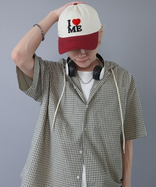 SPINNS（スピンズ）の「コットンキャップ/I LOVE ME（キャップ・メンズ・ブラック×ホワイト/ブラック系その他・ONESIZE）」の5枚目の写真