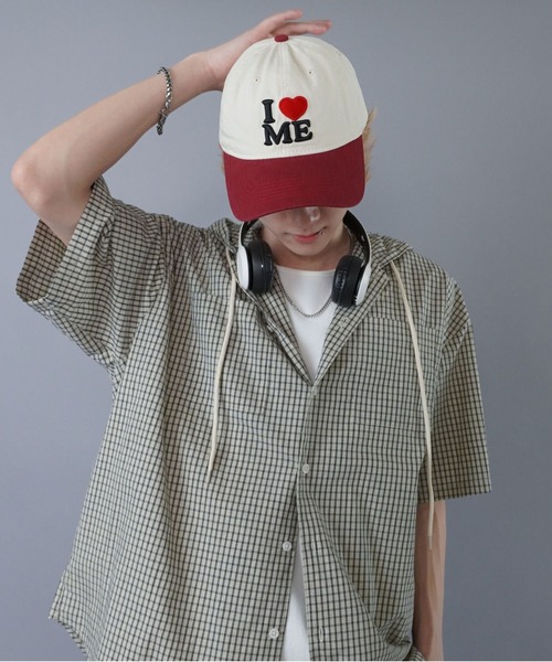 SPINNS（スピンズ）の「コットンキャップ/I LOVE ME（キャップ・メンズ・ブラック×ホワイト/ブラック系その他・ONESIZE）」の6枚目の写真