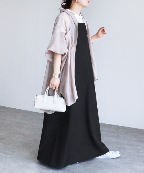 reca(レカ)の「【ZOZOTOWN限定】前後2wayキャミワンピース(ワンピース・レディース・ブラック/チャコールグレー・M/L)」の11枚目の写真