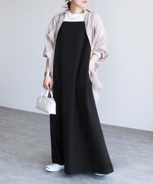 reca(レカ)の「【ZOZOTOWN限定】前後2wayキャミワンピース(ワンピース・レディース・ブラック/チャコールグレー・M/L)」の12枚目の写真