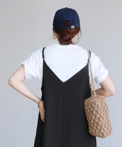 reca（レカ）の「【ZOZOTOWN限定】前後2wayキャミワンピース（ワンピース・レディース・ブラック/チャコールグレー・M/L）」の3枚目の写真