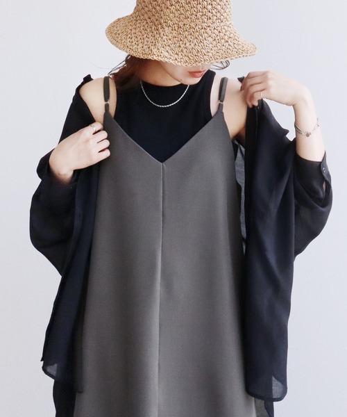 reca（レカ）の「【ZOZOTOWN限定】前後2wayキャミワンピース（ワンピース・レディース・ブラック/チャコールグレー・M/L）」の21枚目の写真