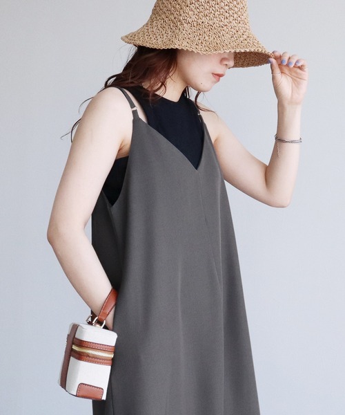 reca（レカ）の「【ZOZOTOWN限定】前後2wayキャミワンピース（ワンピース・レディース・ブラック/チャコールグレー・M/L）」の17枚目の写真