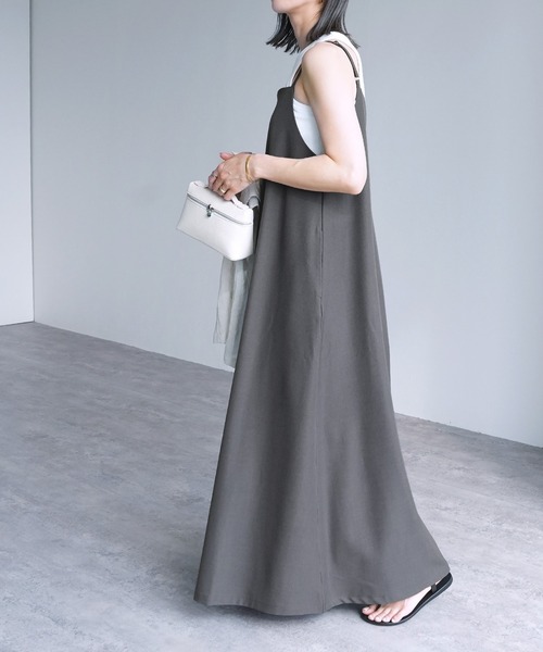 reca（レカ）の「【ZOZOTOWN限定】前後2wayキャミワンピース（ワンピース・レディース・ブラック/チャコールグレー・M/L）」の17枚目の写真
