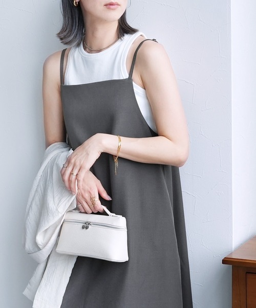 reca（レカ）の「【ZOZOTOWN限定】前後2wayキャミワンピース（ワンピース・レディース・ブラック/チャコールグレー・M/L）」の18枚目の写真