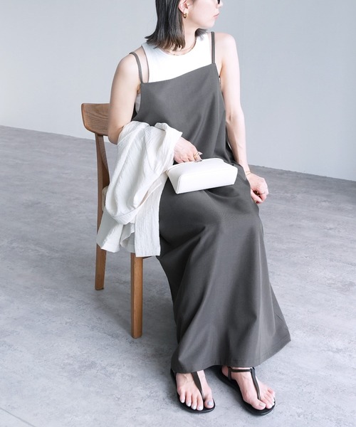 reca（レカ）の「【ZOZOTOWN限定】前後2wayキャミワンピース（ワンピース・レディース・ブラック/チャコールグレー・M/L）」の19枚目の写真