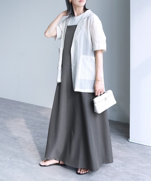 reca（レカ）の「【ZOZOTOWN限定】前後2wayキャミワンピース（ワンピース・レディース・ブラック/チャコールグレー・M/L）」の20枚目の写真
