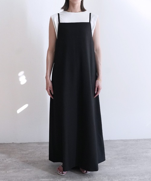 reca(レカ)の「【ZOZOTOWN限定】前後2wayキャミワンピース(ワンピース・レディース・ブラック/チャコールグレー・M/L)」の18枚目の写真