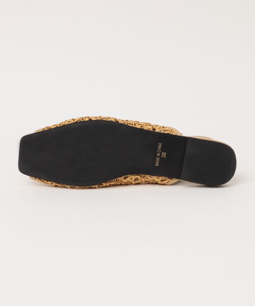 【新品未使用】QUN TOKYO メッシュフラットサンダル quaranciel: メッシュ フラット サンダル（サンダル