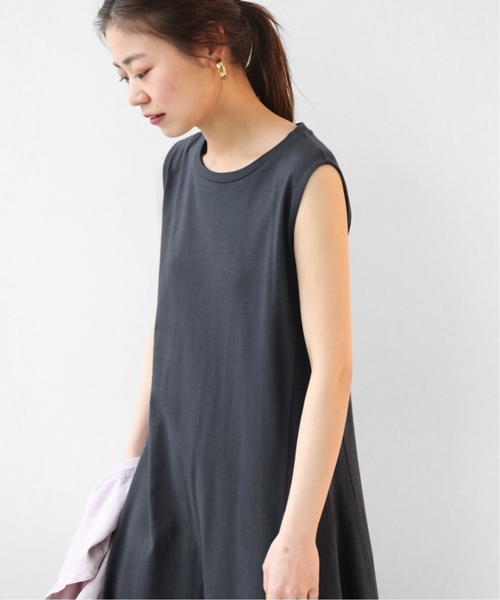 JOURNAL STANDARD relume（ジャーナルスタンダード　レリューム）の「《追加》コットンマーメイドラインワンピース（ワンピース・レディース・チャコールグレー/ブラック・FREE）」の11枚目の写真
