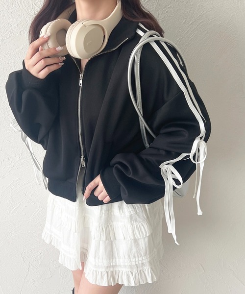 リボン付きトラックジャケット（ジャージ）｜apres jour（アプレ