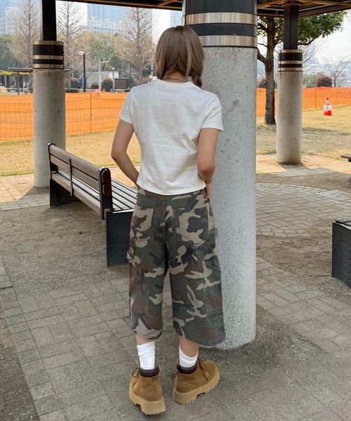 sedacle(セダクル)の「アソートハーフペインターパンツ(デニムパンツ・レディース・ブラック/インディゴブルー/カーキ/ブラウン・SMALL/MEDIUM/LARGE)」の20枚目の写真