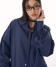 skipper collar blouse / スキッパーシャツブラウス